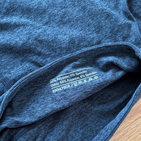 Outdoor Voices Women's Charcoal Grey Athletic Shorts - Picture 3 of 5